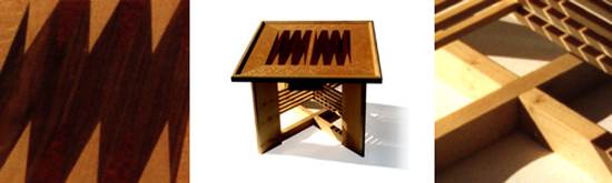 Backgammon table by Peter Towse